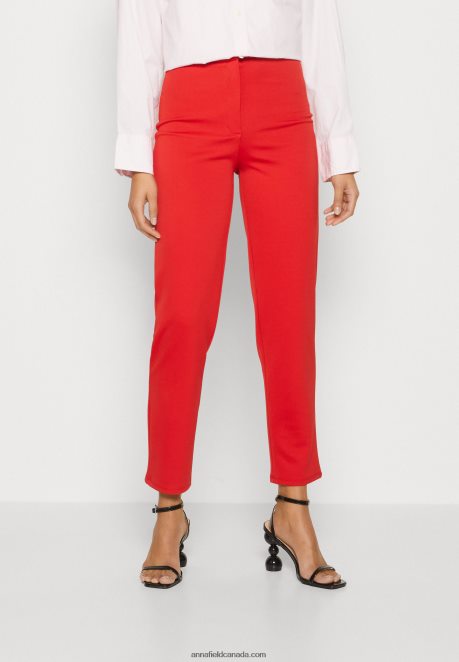 Anna Field Women Trousers Red H42J4Z612