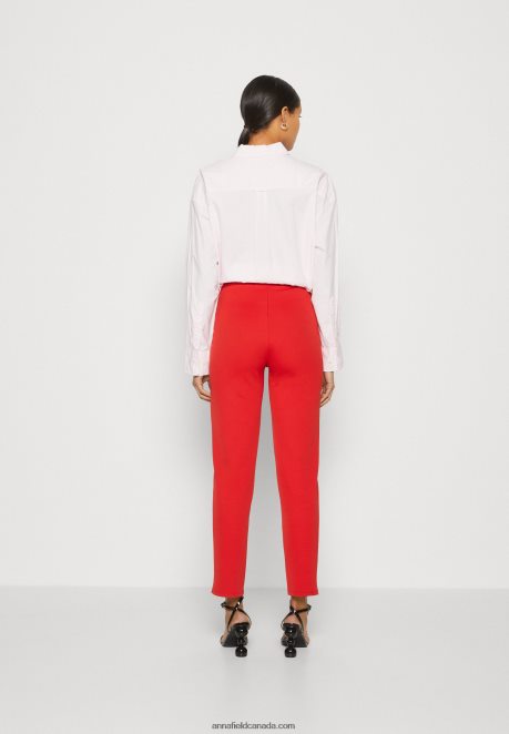 Anna Field Women Trousers Red H42J4Z612