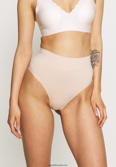 Anna Field Women 2Pp High Waist Thong Thong Beige H42J4Z1015