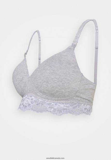 Anna Field Women 2Pp Maternity Bra T-Shirt Bra Grey H42J4Z919