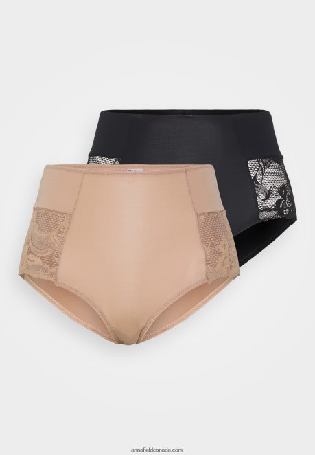 Anna Field Women 2 Pack Briefs Black/Nude H42J4Z987