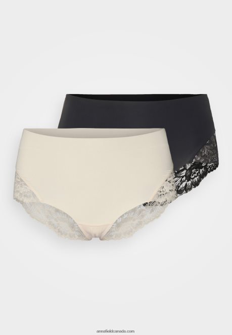 Anna Field Women 2 Pack Briefs Black/Nude H42J4Z988