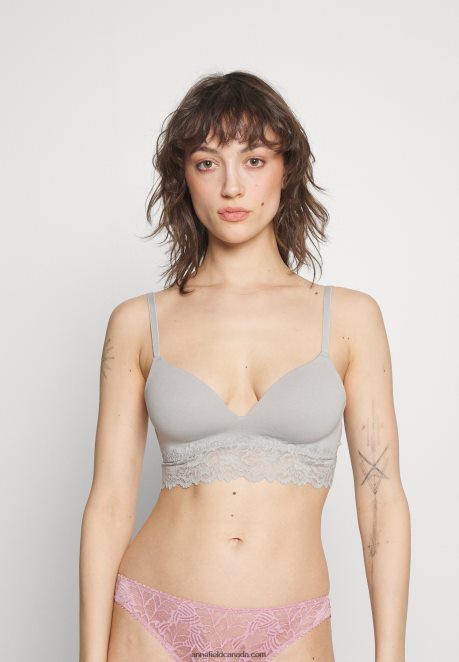 Anna Field Women 2 Pack Triangle Bra Grey/Pink H42J4Z924