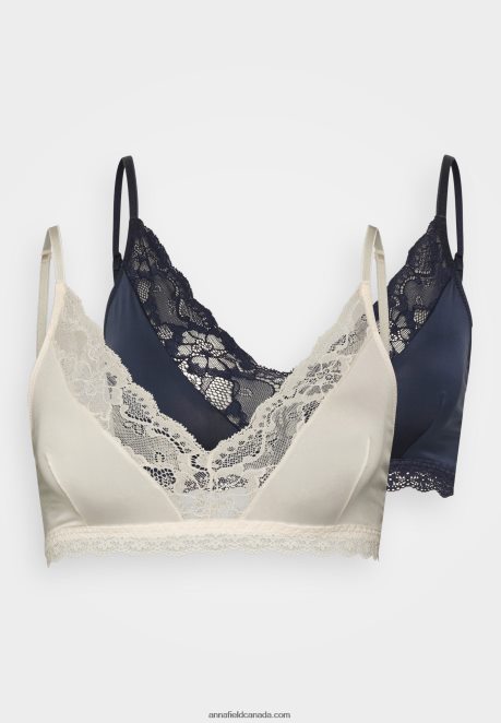 Anna Field Women 2 Pack Triangle Bra Pink/Blue H42J4Z939