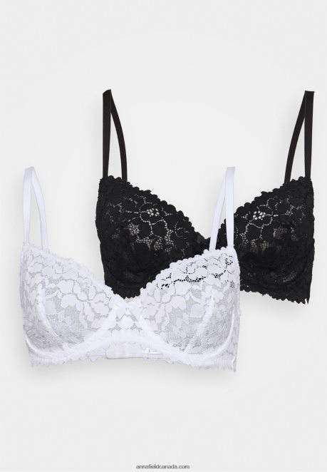 Anna Field Women 2 Pack Underwire Bra Underwired Bra Off-White H42J4Z922