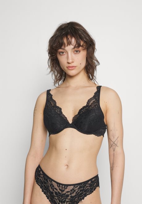 Anna Field Women 2 Pack Underwired Bra Orange/ Black H42J4Z934