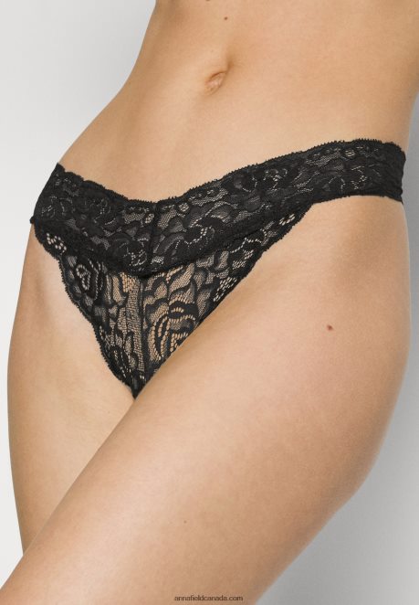 Anna Field Women 5 Pack Thong Black H42J4Z1003