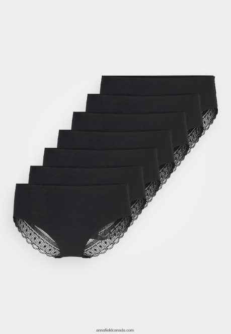 Anna Field Women 7 Pack Briefs Black H42J4Z1016