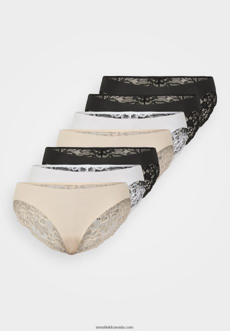Anna Field Women 7 Pack Briefs Black/ Nude/White H42J4Z984