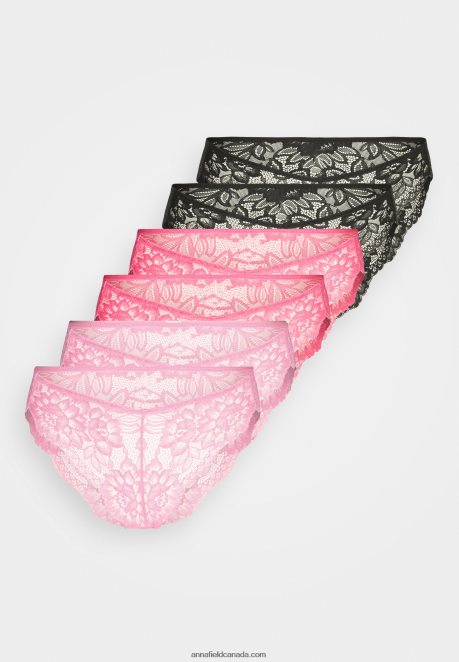 Anna Field Women 7 Pack Thong Pink H42J4Z1005