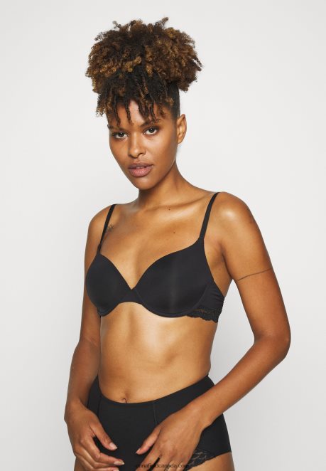 Anna Field Women Nadine 2Pp Tshirt Bra T-Shirt Bra Black H42J4Z929
