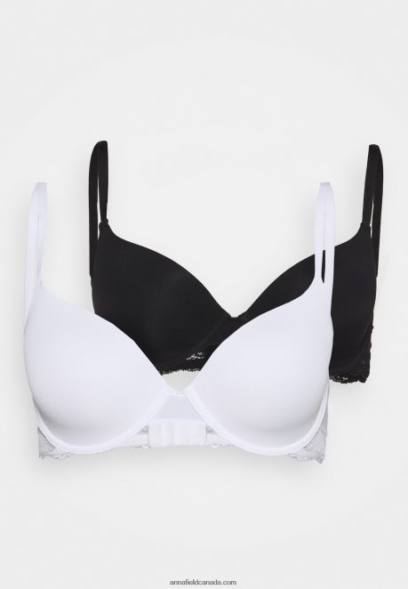 Anna Field Women Nadine 2Pp Tshirt Bra T-Shirt Bra Black H42J4Z929