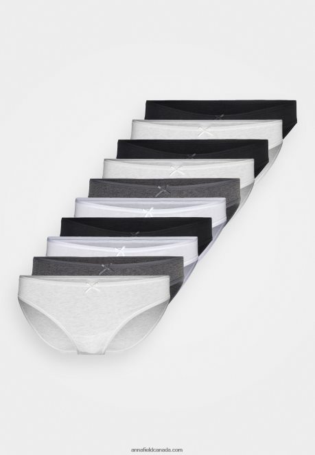 Anna Field Women Shannon 10 Pack Brief Briefs Grey H42J4Z999