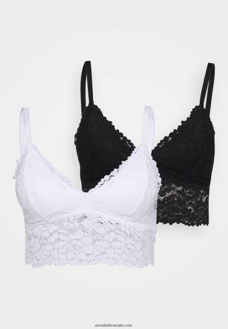 Anna Field Women Stella 2Pp Triangle Bralette Triangle Bra White H42J4Z921