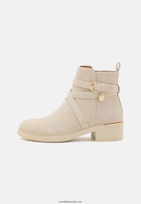 Anna Field Women Ankle Boots Beige H42J4Z2010