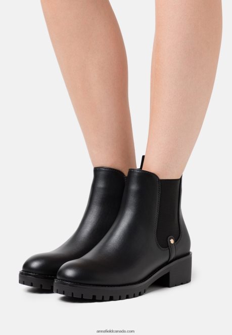 Anna Field Women Ankle Boots Black H42J4Z1926