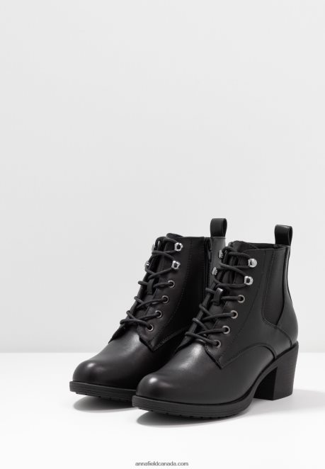 Anna Field Women Ankle Boots Black H42J4Z1941