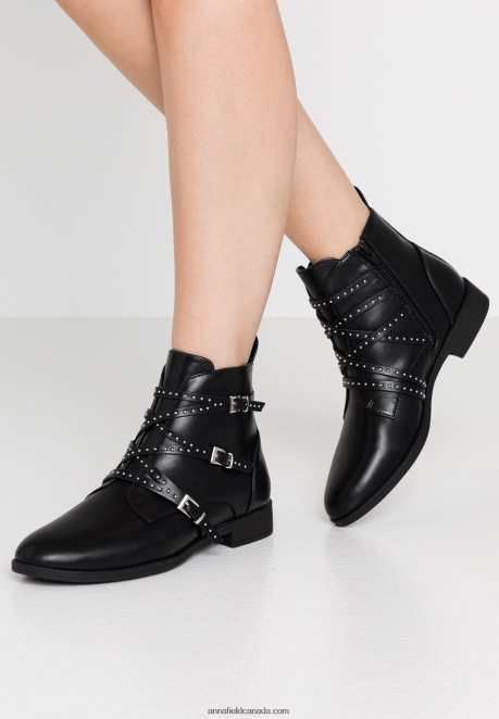 Anna Field Women Ankle Boots Black H42J4Z1984