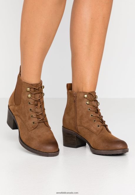 Anna Field Women Ankle Boots Cognac H42J4Z1914