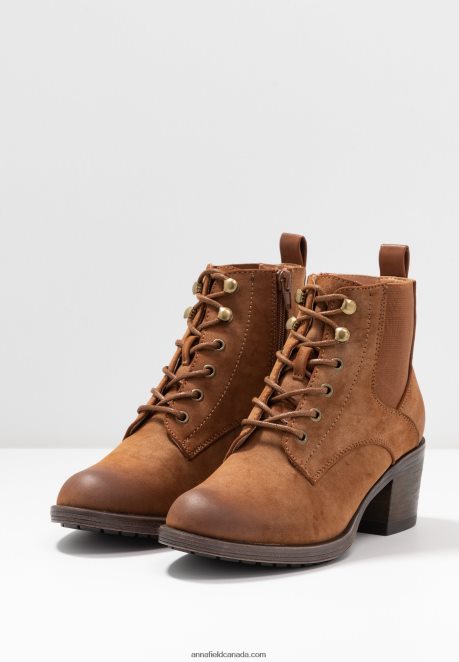 Anna Field Women Ankle Boots Cognac H42J4Z1914