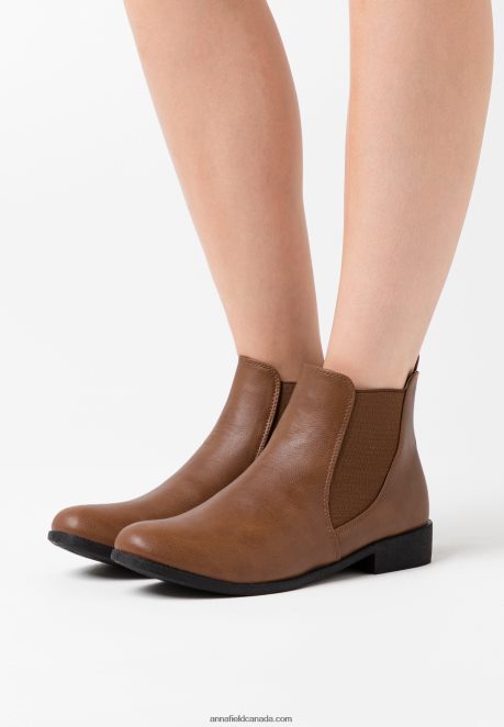 Anna Field Women Ankle Boots Cognac H42J4Z1956