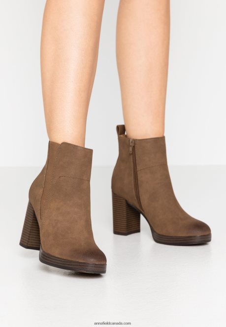 Anna Field Women Ankle Boots Cognac H42J4Z1991