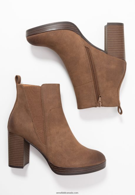 Anna Field Women Ankle Boots Cognac H42J4Z1991