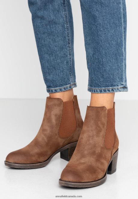 Anna Field Women Ankle Boots Cognac H42J4Z1994
