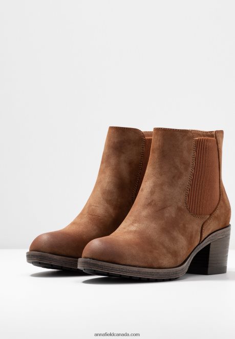 Anna Field Women Ankle Boots Cognac H42J4Z1994