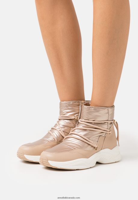 Anna Field Women Ankle Boots Rose Gold-Coloured H42J4Z1975