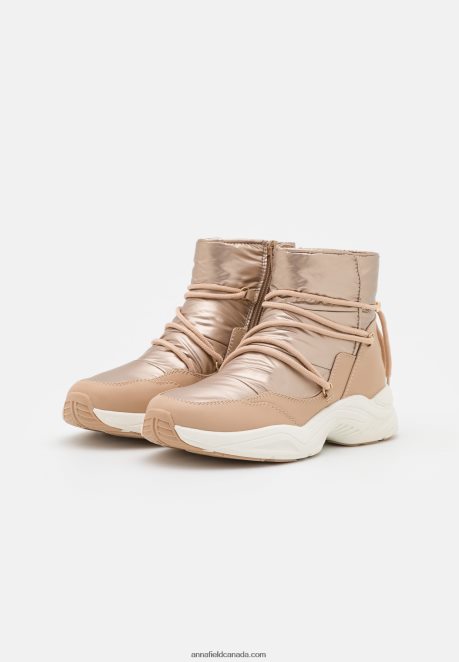 Anna Field Women Ankle Boots Rose Gold-Coloured H42J4Z1975