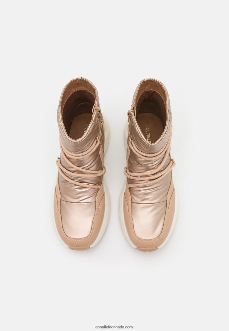 Anna Field Women Ankle Boots Rose Gold-Coloured H42J4Z1975