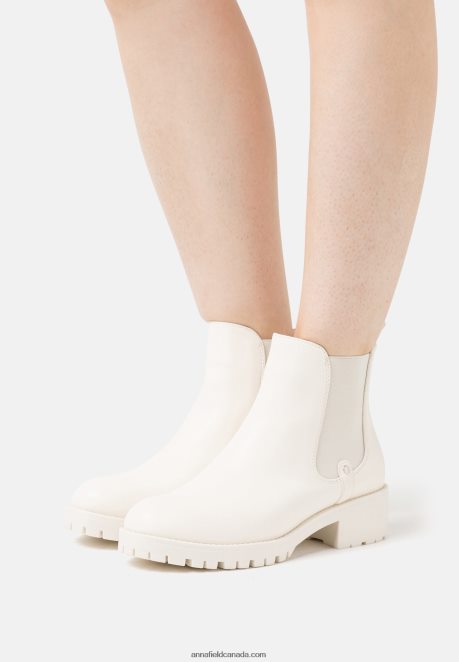 Anna Field Women Ankle Boots White H42J4Z1953