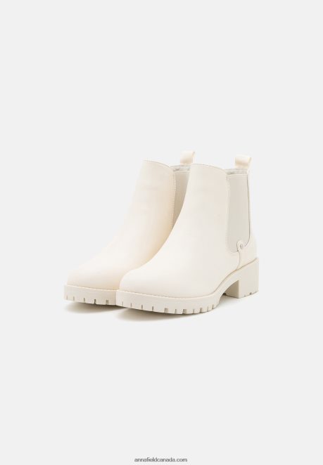 Anna Field Women Ankle Boots White H42J4Z1953