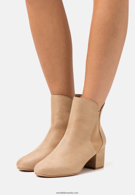 Anna Field Women Classic Ankle Boots Beige H42J4Z1892