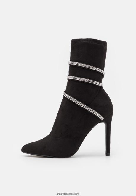 Anna Field Women Classic Ankle Boots Black H42J4Z1939