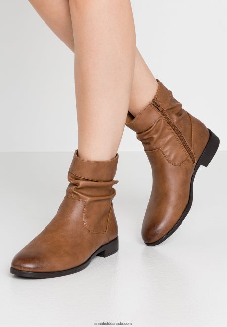 Anna Field Women Classic Ankle Boots Cognac H42J4Z1903