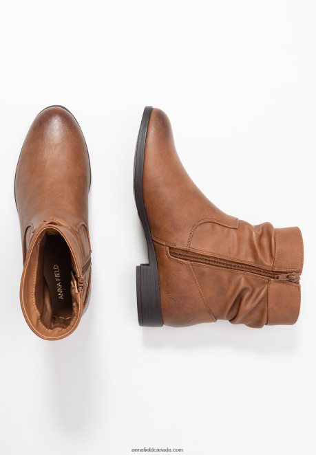Anna Field Women Classic Ankle Boots Cognac H42J4Z1903