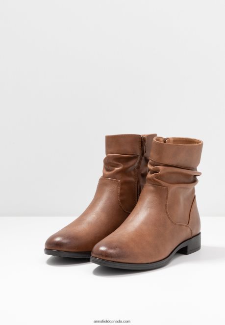 Anna Field Women Classic Ankle Boots Cognac H42J4Z1903