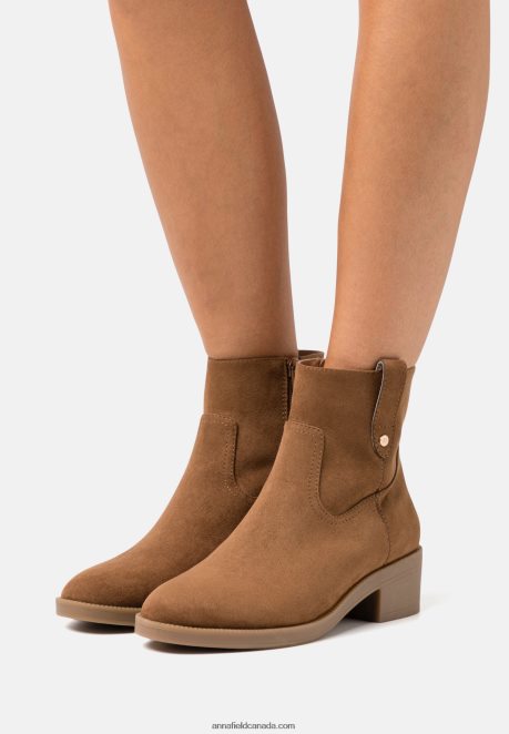 Anna Field Women Classic Ankle Boots Cognac H42J4Z1912