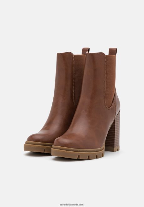 Anna Field Women Classic Ankle Boots Cognac H42J4Z1920