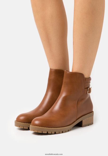 Anna Field Women Classic Ankle Boots Cognac H42J4Z1948
