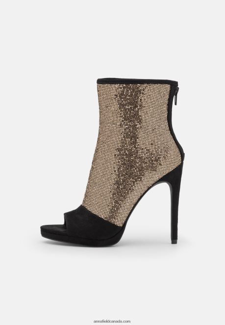 Anna Field Women Classic Ankle Boots Gold H42J4Z1915
