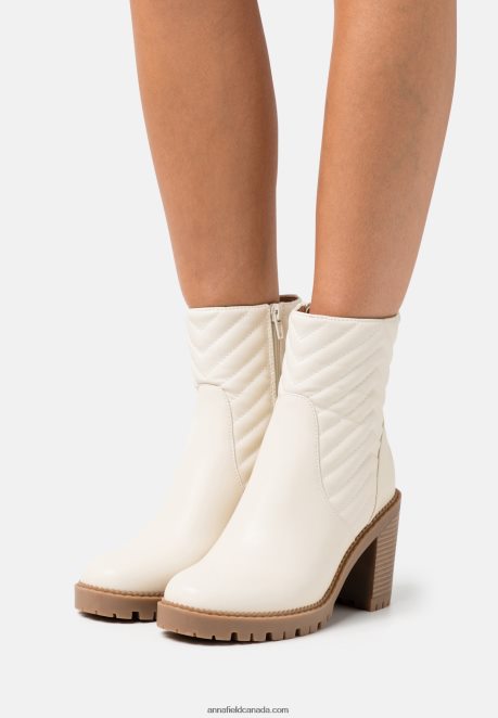 Anna Field Women Classic Ankle Boots Offwhite H42J4Z1950