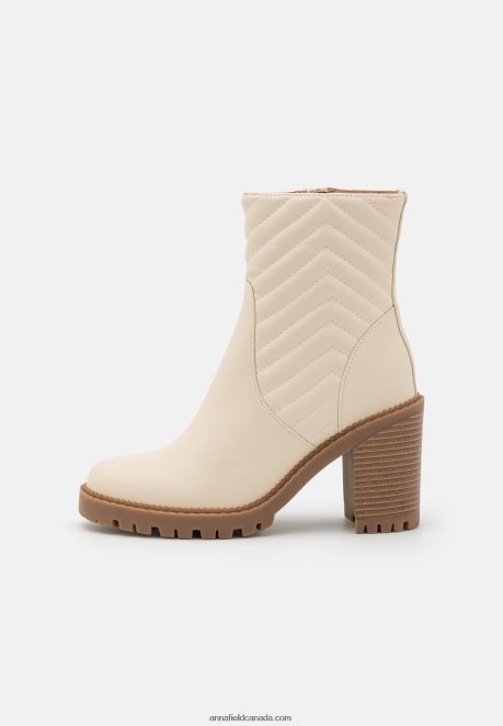Anna Field Women Classic Ankle Boots Offwhite H42J4Z1950