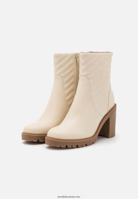 Anna Field Women Classic Ankle Boots Offwhite H42J4Z1950