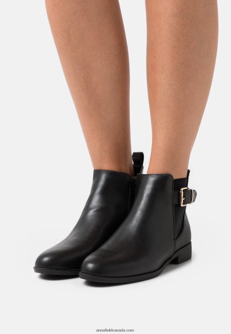 Anna Field Women Comfort Ankle Boots Black H42J4Z1952
