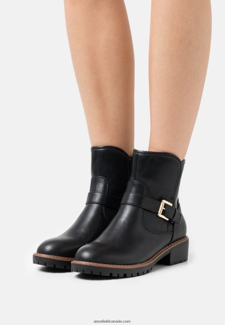 Anna Field Women Comfort Winter Boot Classic Ankle Boots Black H42J4Z2001