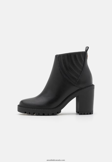 Anna Field Women High Heeled Ankle Boots Black H42J4Z1900