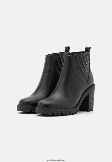 Anna Field Women High Heeled Ankle Boots Black H42J4Z1900
